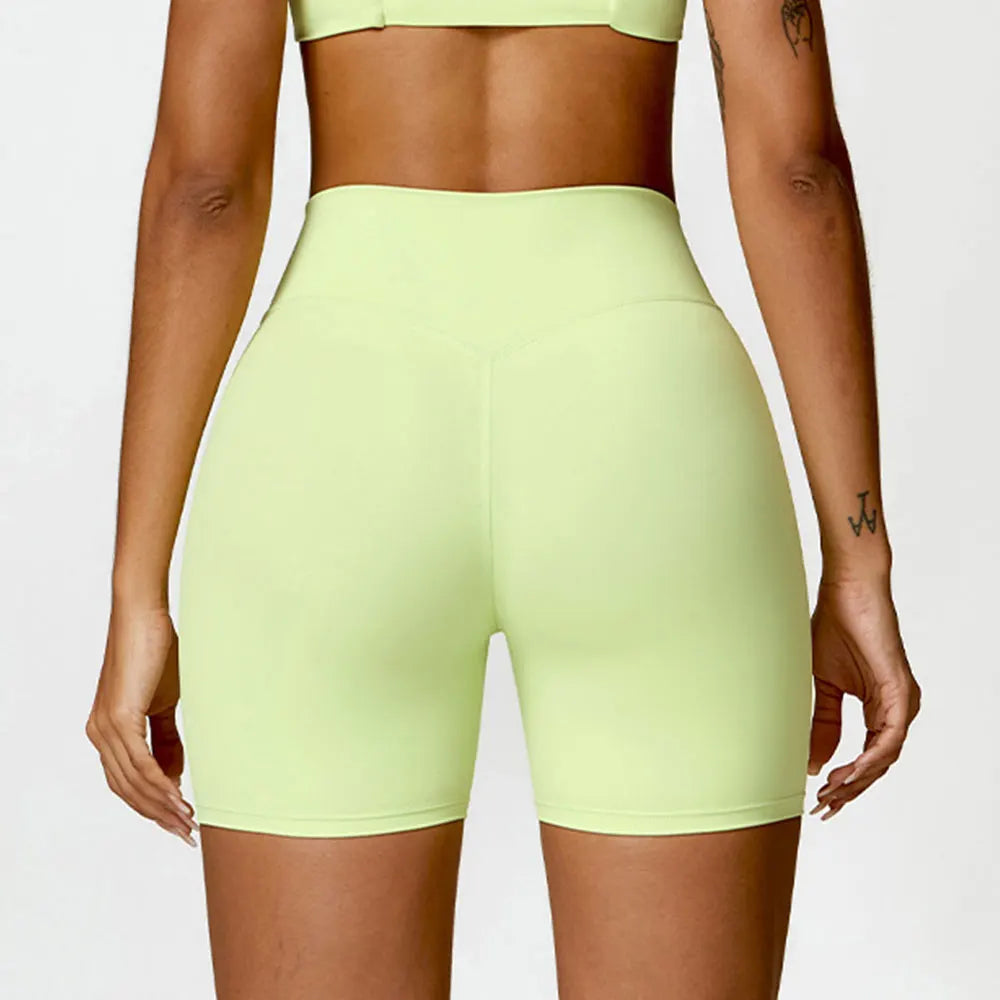 Breathable High Waist Fitness Shorts