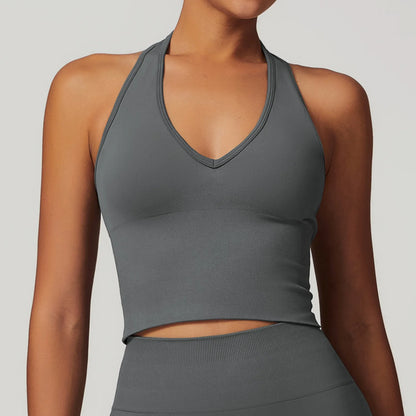 Seamless Hanging Neck Bra