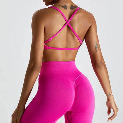 Seamless Crossback Push-Up Bra