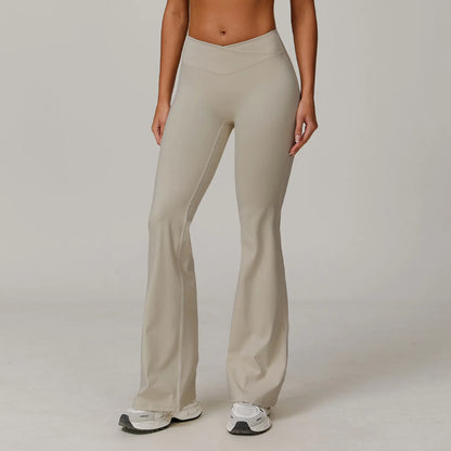 High Waist Bell-Bottom Leggings