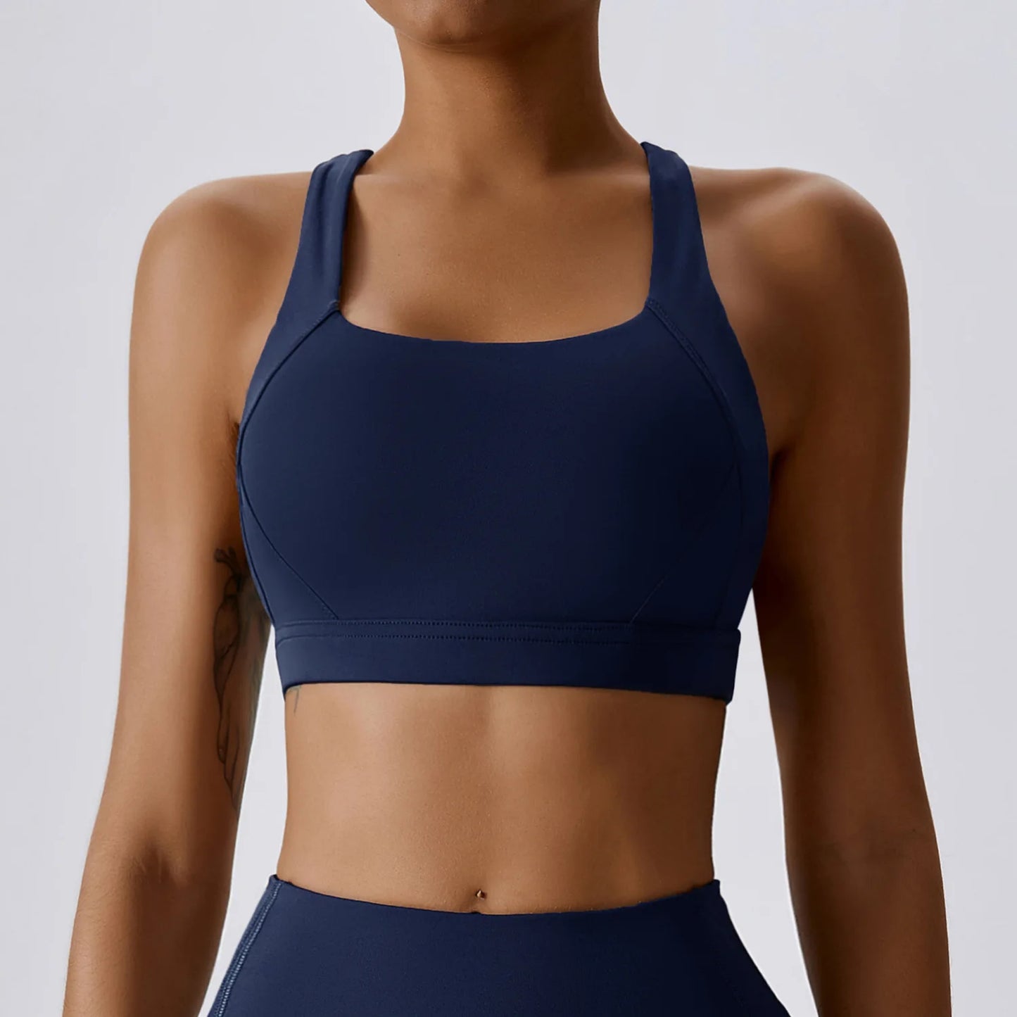 Cross-Shoulder Push-Up Bra