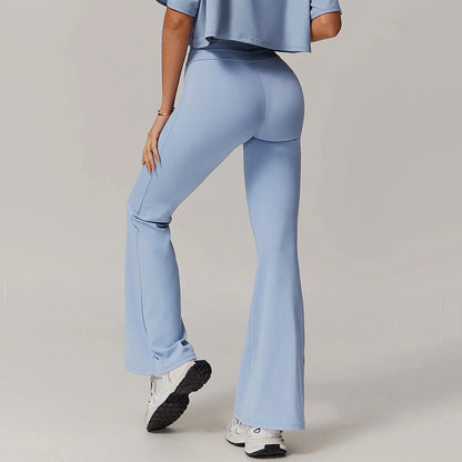 High Waist Bell-Bottom Leggings