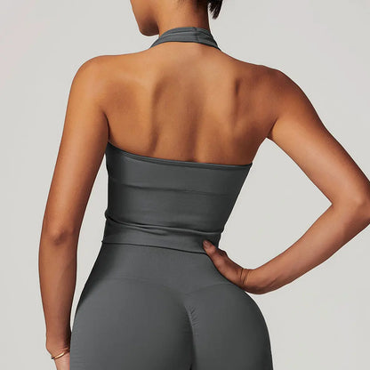 Seamless Hanging Neck Bra