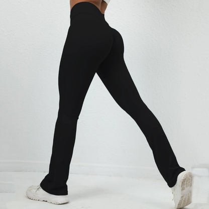 High Waist Bell-Bottom Leggings