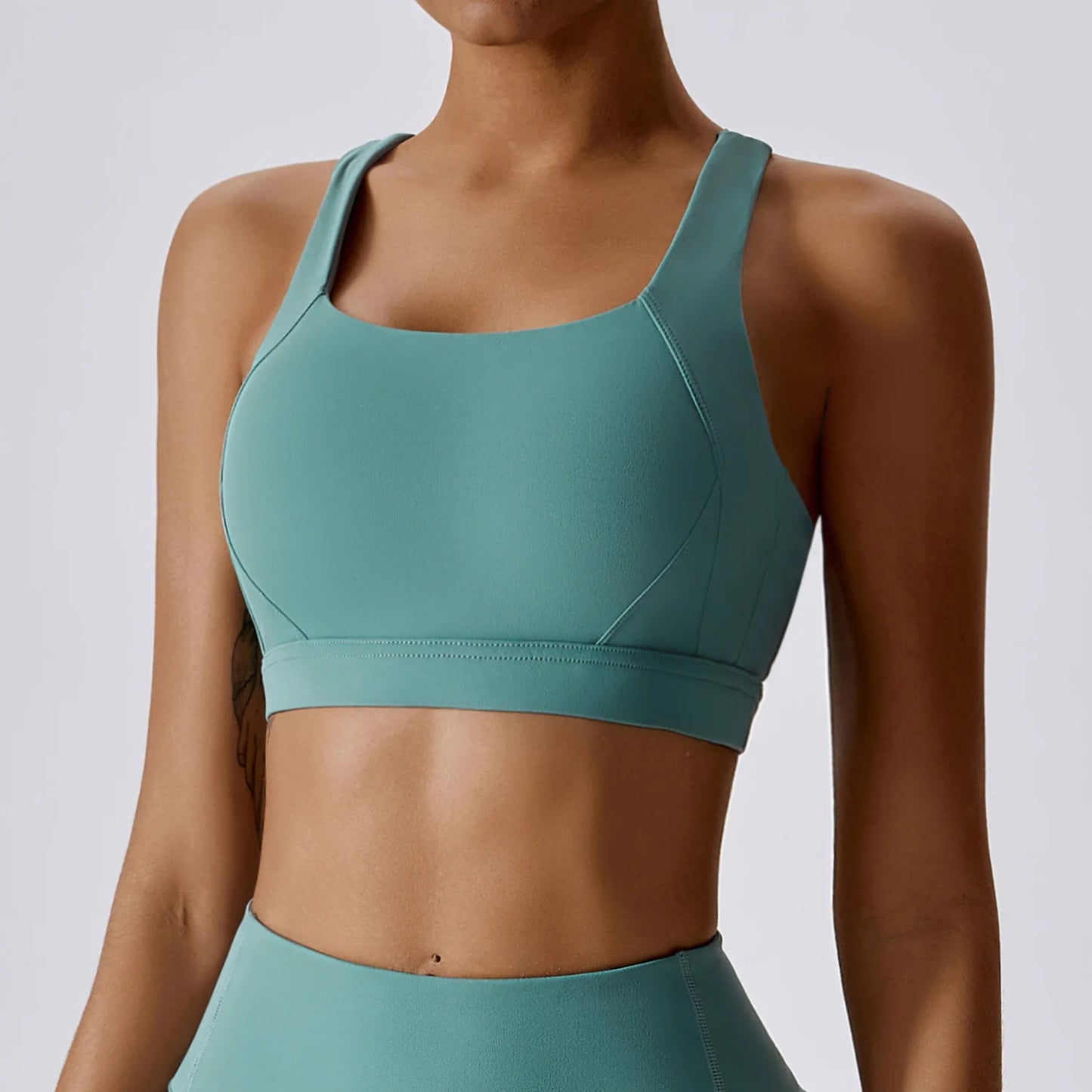 Cross-Shoulder Push-Up Bra