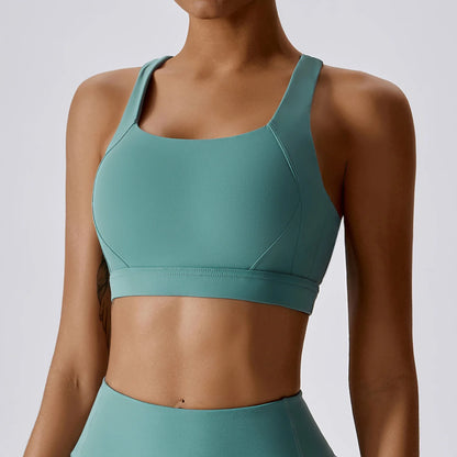 Cross-Shoulder Push-Up Bra