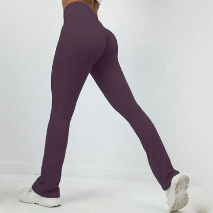 High Waist Bell-Bottom Leggings