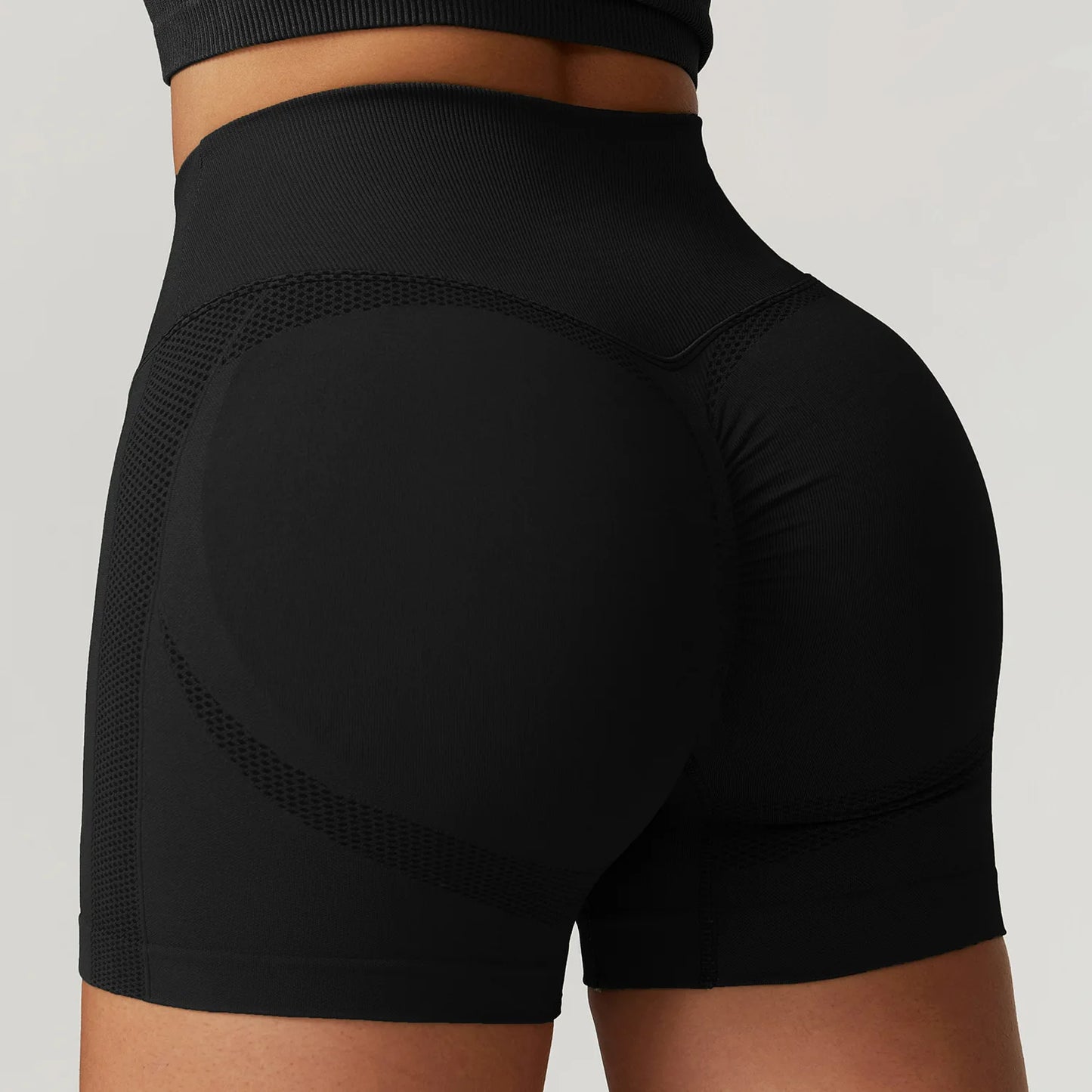 Seamless High Waist Yoga Shorts