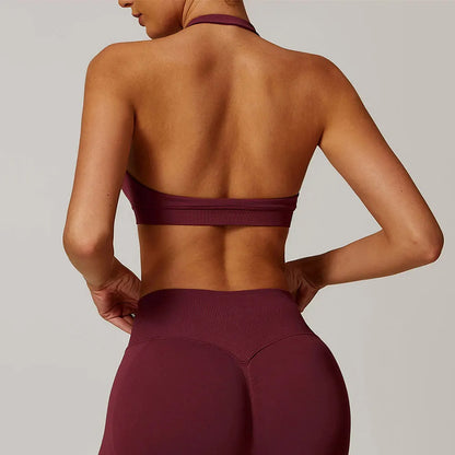 Halter Neck Seamless Bra