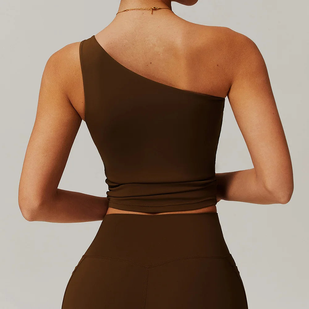 Single Shoulder Push-Up Bra