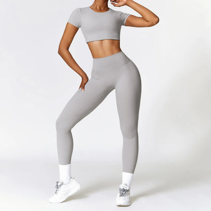 Seamless 2-Piece Yoga Set — Crop & Leggings