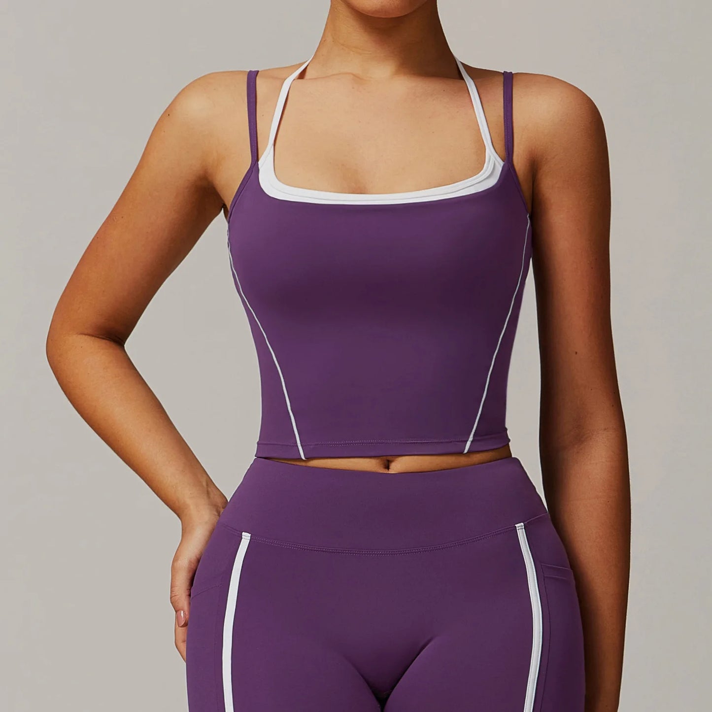 Seamless Push-Up Crop Bra