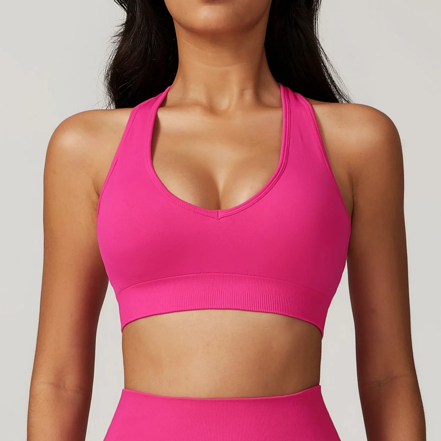Seamless Push-Up Fitness Bra