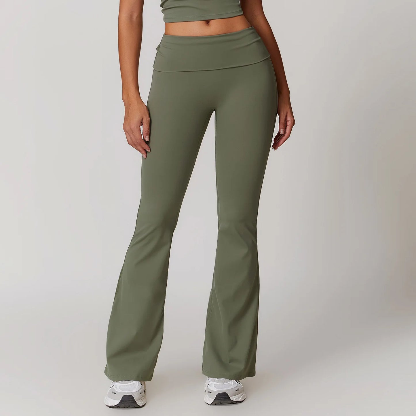 High Waist Bell-Bottom Leggings