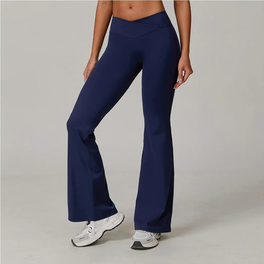 High Waist Bell-Bottom Leggings