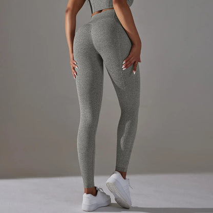 Scrub Seamless Ribbed Yoga Legging