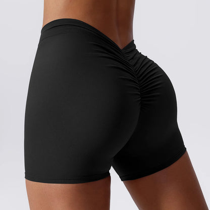 V-Back Scrunch Yoga Shorts