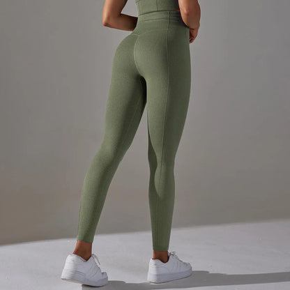 Scrub Seamless Ribbed Yoga Legging