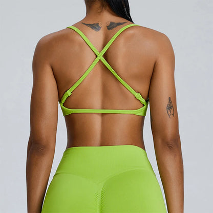 Seamless Crossback Push-Up Bra