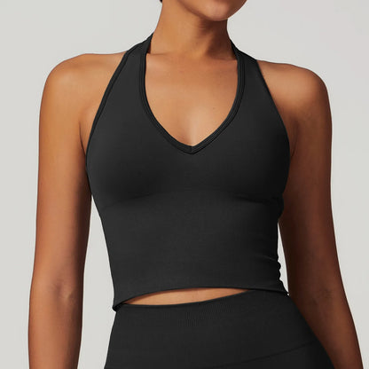 Seamless Hanging Neck Bra