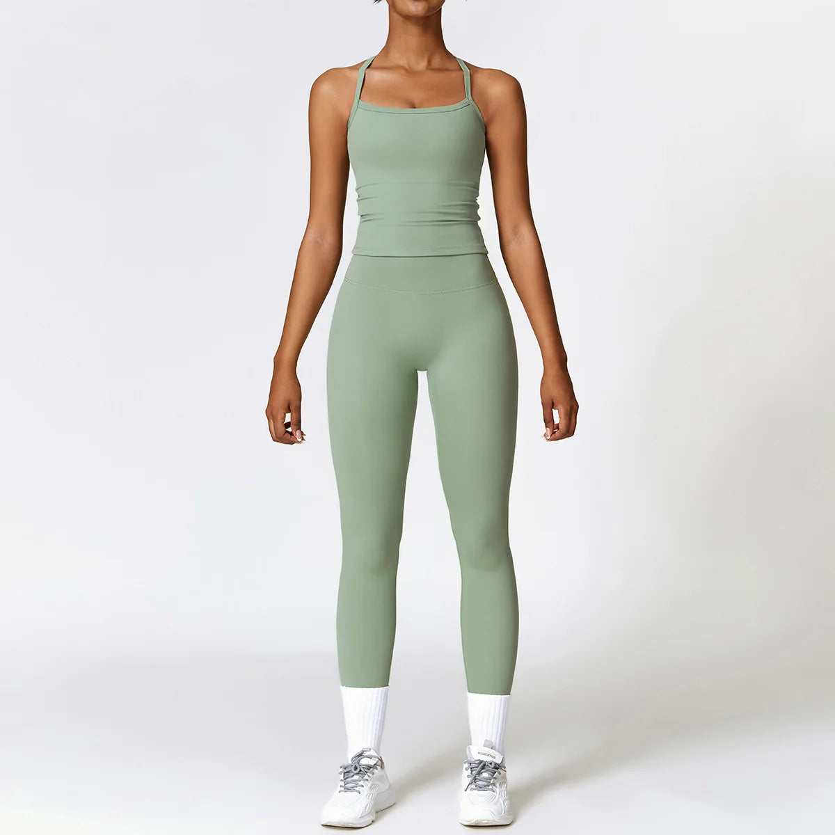 Seamless 2-Piece Yoga Set — Crop & Leggings