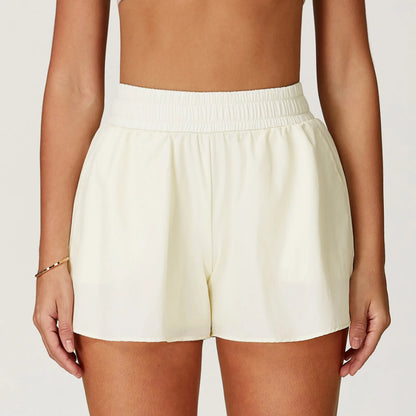 Elastic High Waist Yoga Shorts